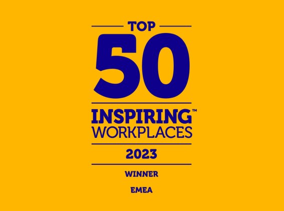 Top 50 Inspiring Workplaces EMEA ranking 